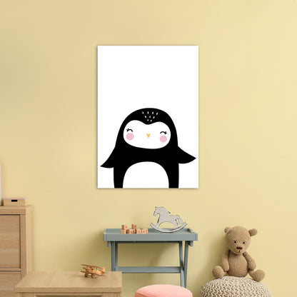 Penguin  Art Print by Pixy Paper A1 Black Frame