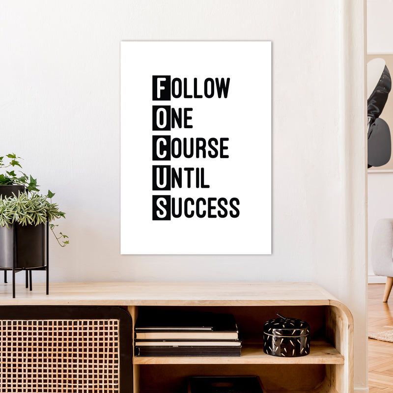 Focus Black  Art Print by Pixy Paper A1 Black Frame