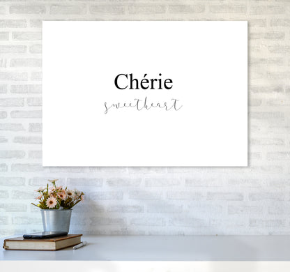Cherie  Art Print by Pixy Paper A1 Black Frame