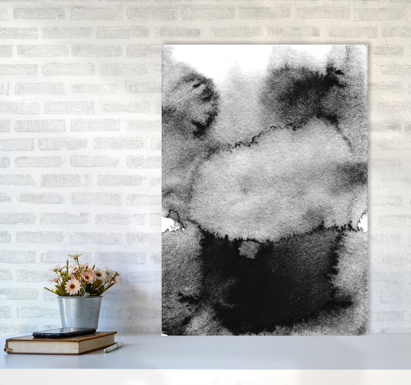 Majestic Monochrome Watercolour 14 Art Print by Pixy Paper A1 Black Frame