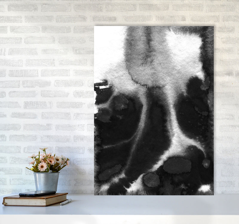 Majestic Monochrome Watercolour 20 Art Print by Pixy Paper A1 Black Frame