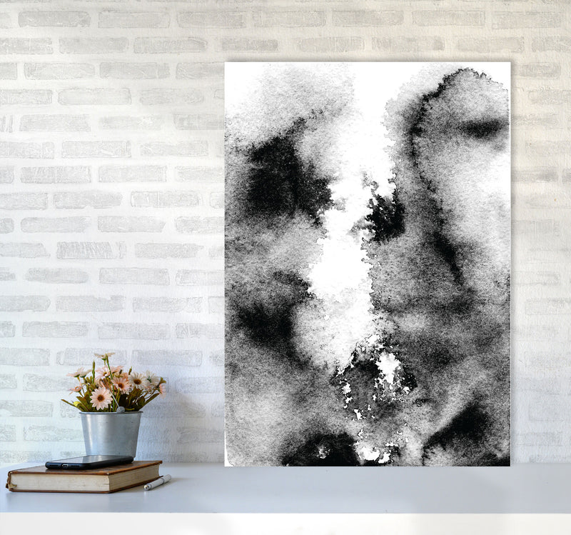 Majestic Monochrome Watercolour 10 Art Print by Pixy Paper A1 Black Frame