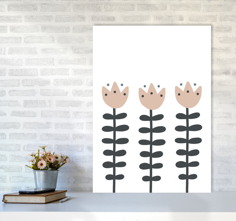 Inspired Flowers Art Print by Pixy Paper A1 Black Frame