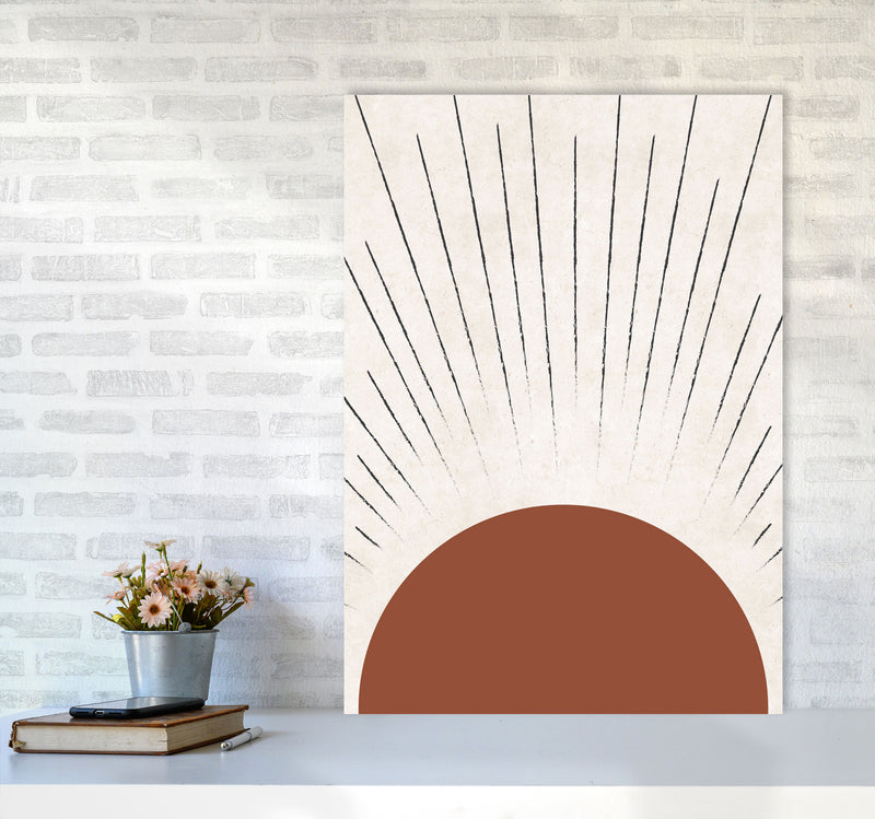 Autumn Sasha Sun abstract Art Print by Pixy Paper A1 Black Frame
