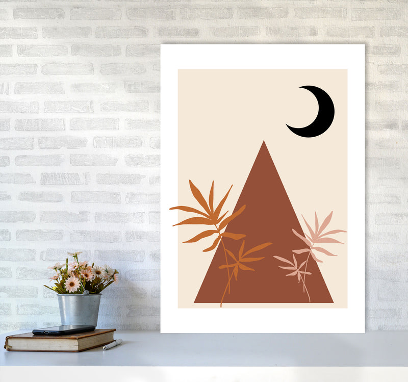 Autumn Maple abstract Art Print by Pixy Paper A1 Black Frame