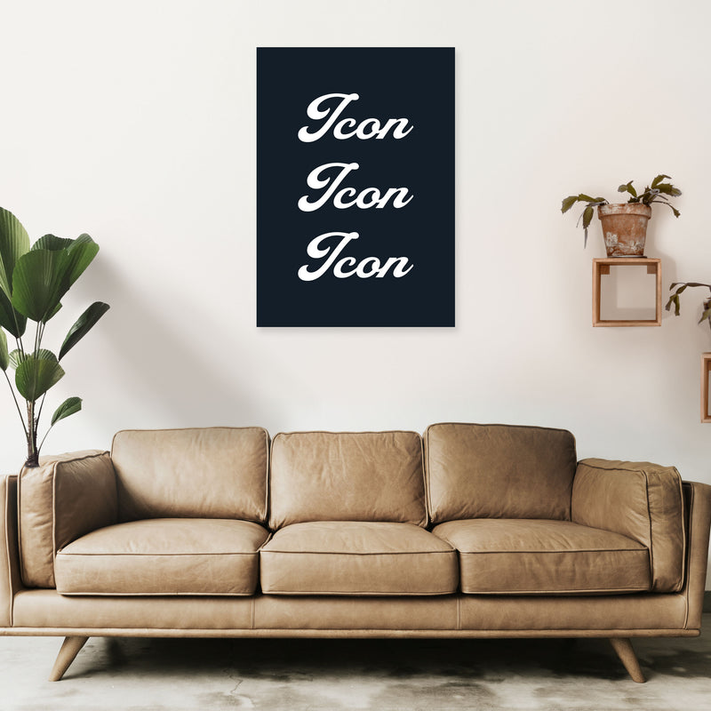 Icon Art Print by Pixy Paper A1 Black Frame