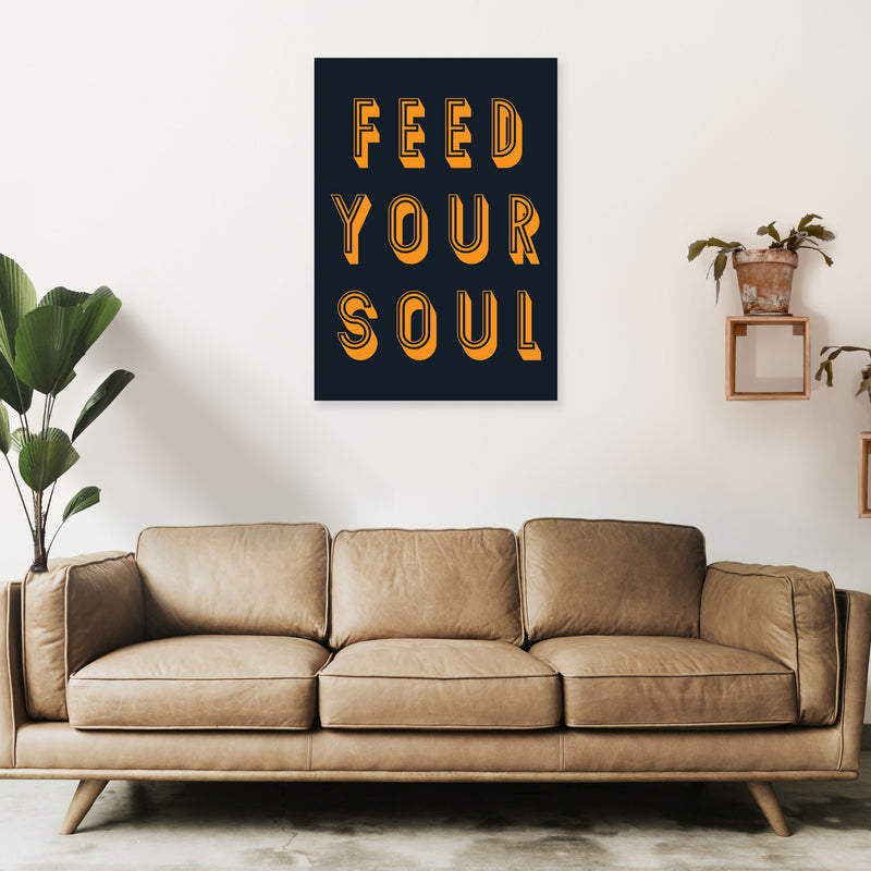 Feed Your Soul Art Print by Pixy Paper A1 Black Frame