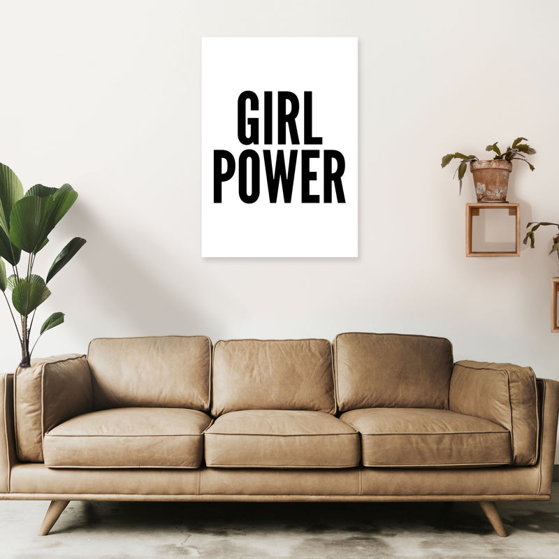 Girl Power Art Print by Pixy Paper A1 Black Frame