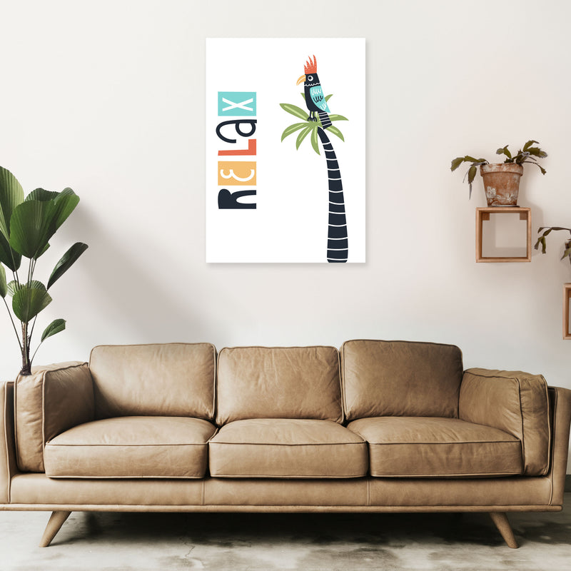 Relax bird Art Print by Pixy Paper A1 Black Frame