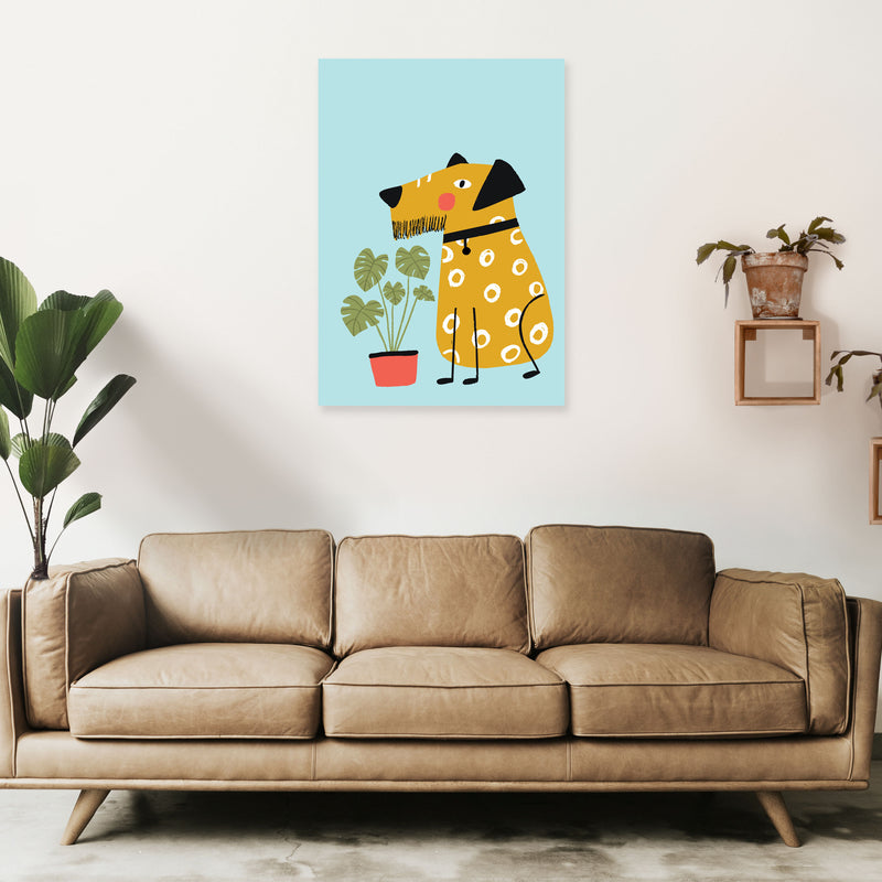 Bearded Dog Art Print by Pixy Paper A1 Black Frame