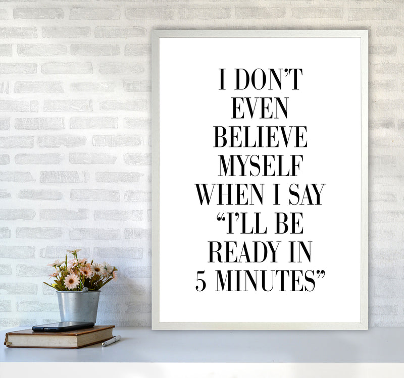 Ready In 5 Minutes Modern Print A1 Oak Frame
