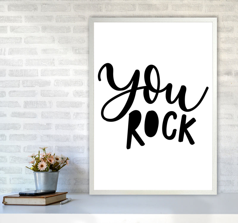 You Rock Modern Print A1 Oak Frame