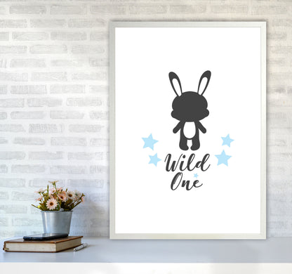 Wild One Framed Nursey Wall Art Print A1 Oak Frame