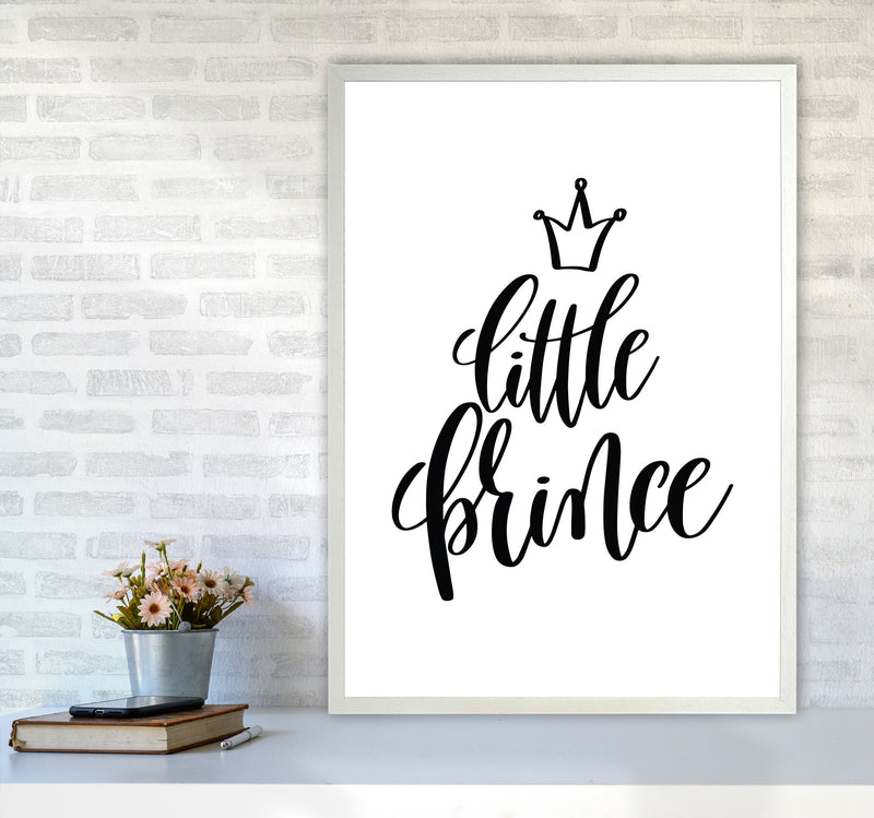 Little Prince Black Framed Nursey Wall Art Print A1 Oak Frame