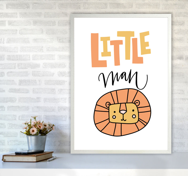 Little Lion Man Framed Nursey Wall Art Print A1 Oak Frame
