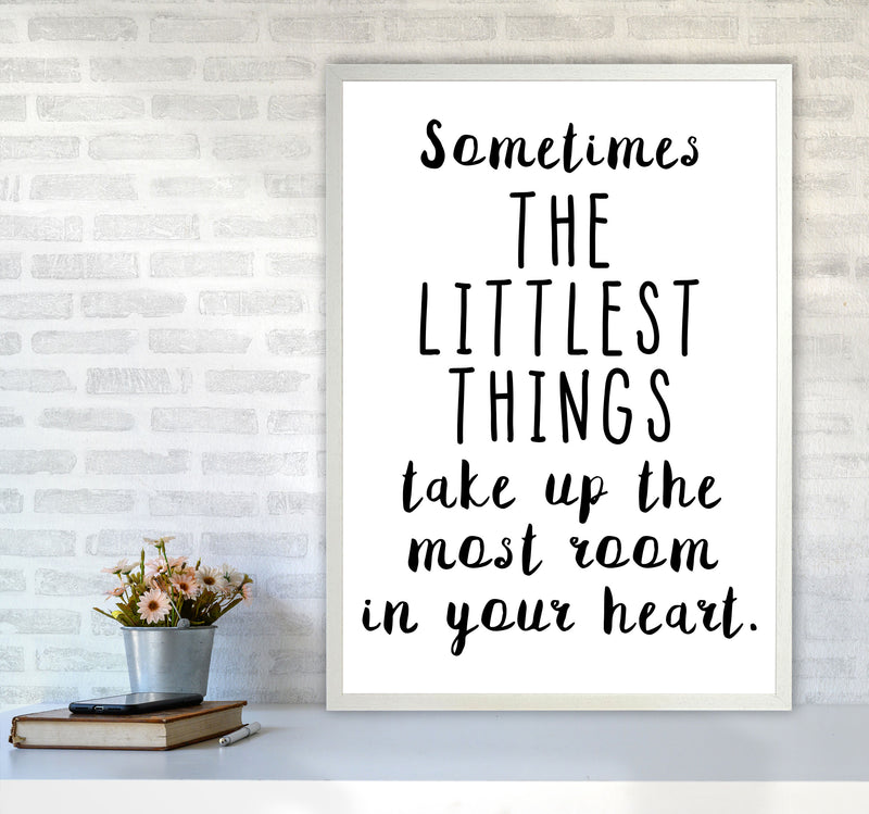 The Littlest Things Black Modern Print A1 Oak Frame