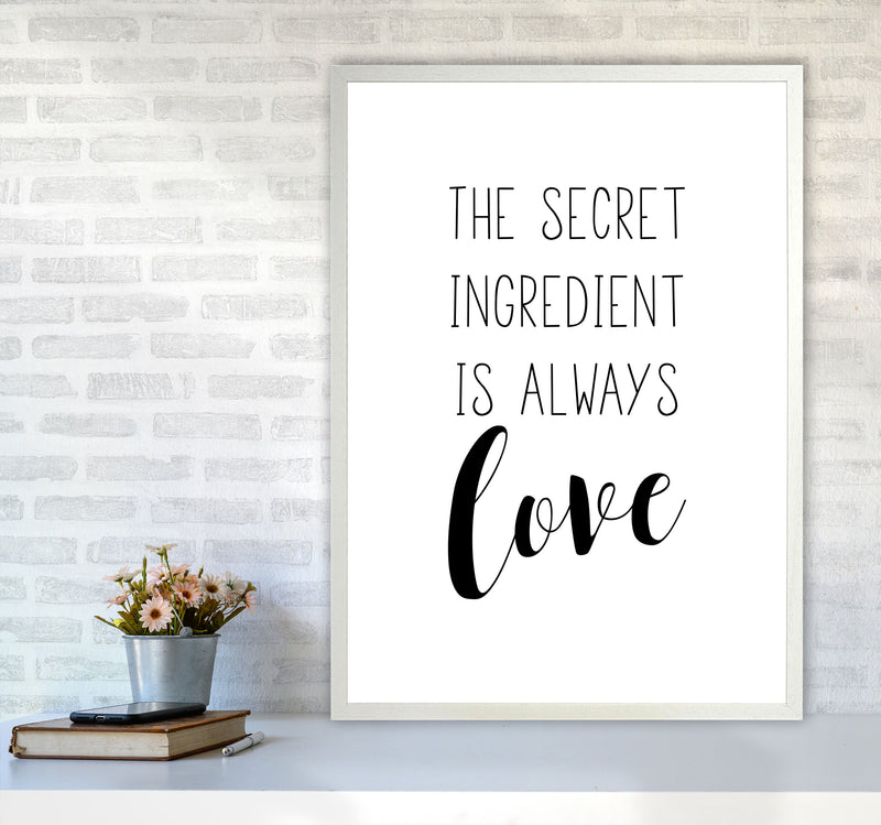 The Secret Ingredient Modern Print A1 Oak Frame