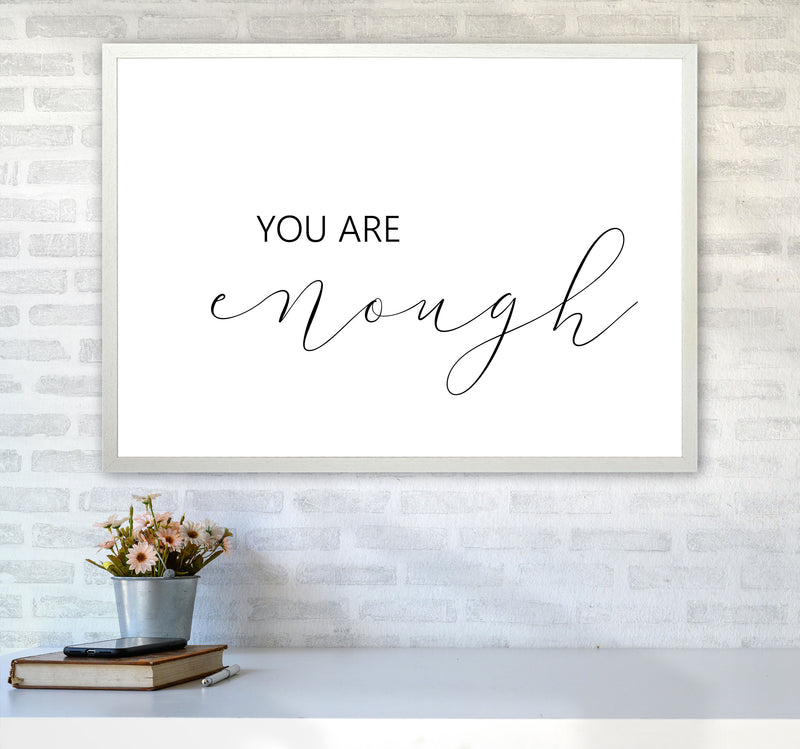 You Are Enough Landscape Modern Print A1 Oak Frame