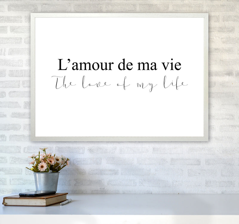 The Love Of My Life Landscape Modern Print A1 Oak Frame
