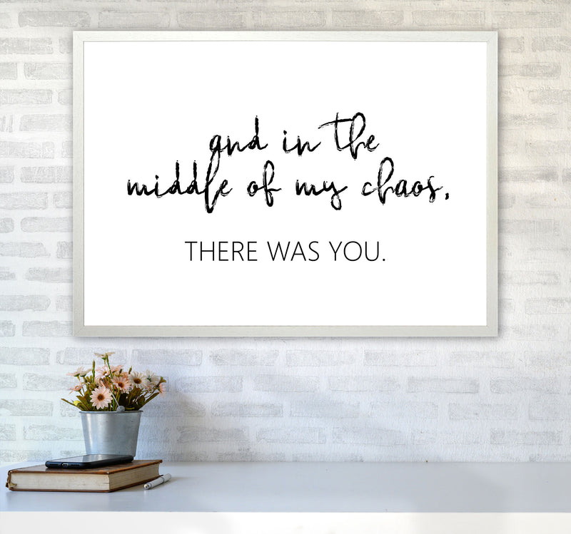 There Was You Modern Print A1 Oak Frame