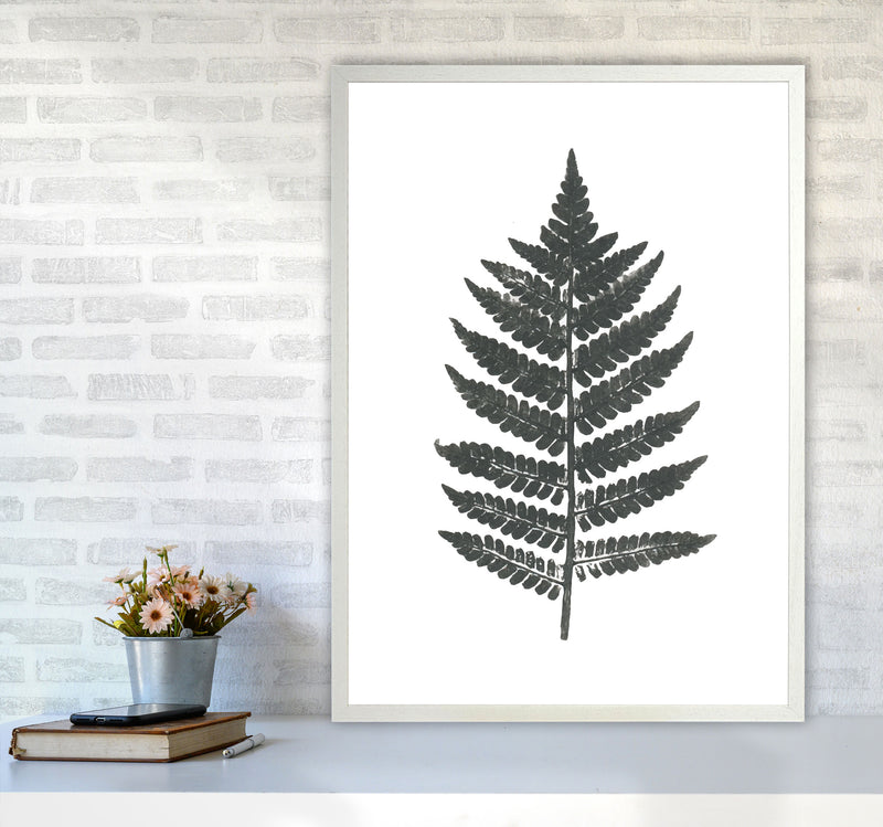 Vintage Fern Modern Print, Framed Botanical & Nature Art Print A1 Oak Frame
