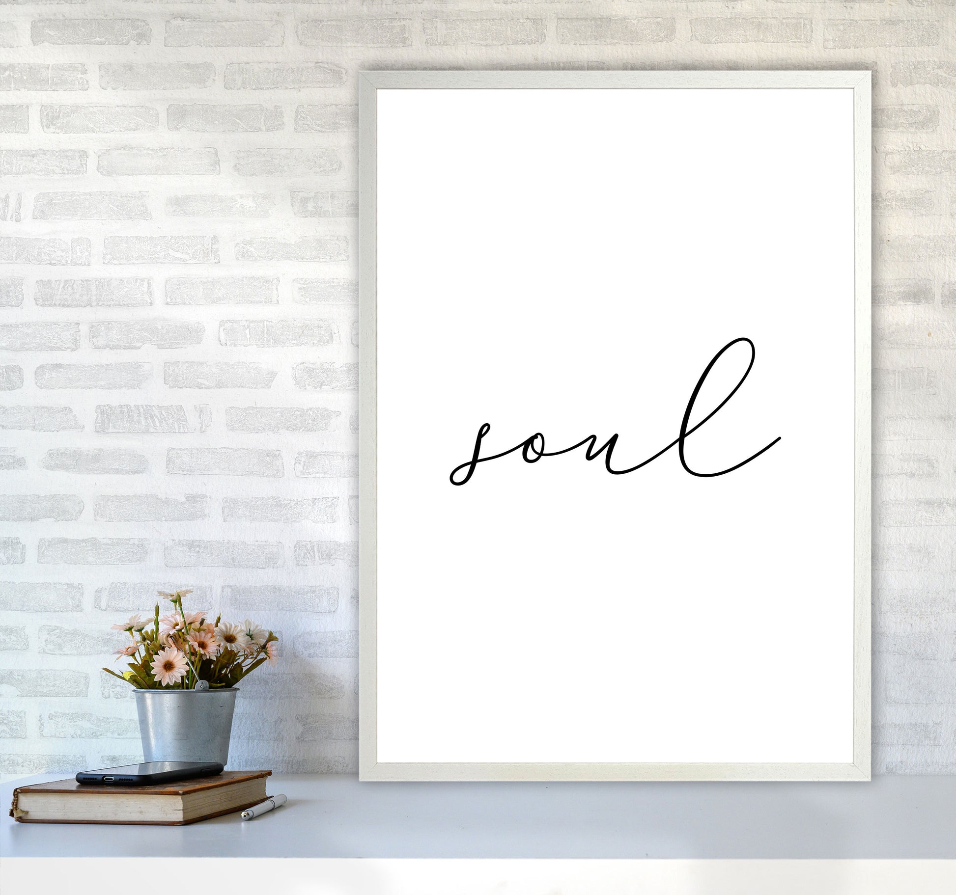 Soul Modern Print A1 Oak Frame