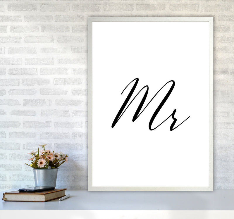Mr Framed Typography Wall Art Print A1 Oak Frame