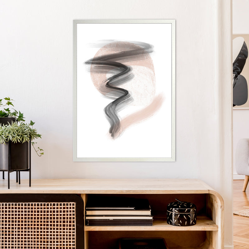 Dalia Chalk Storm  Art Print by Pixy Paper A1 Oak Frame