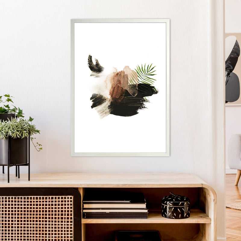 Exotic Abstract Shapes  Art Print by Pixy Paper A1 Oak Frame