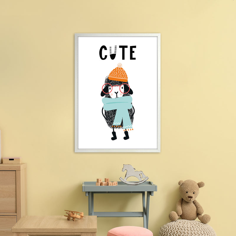 Cute Animal Pop  Art Print by Pixy Paper A1 Oak Frame