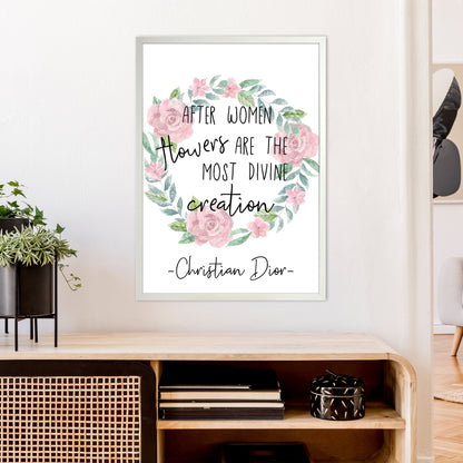 After Women Flowers  Art Print by Pixy Paper A1 Oak Frame