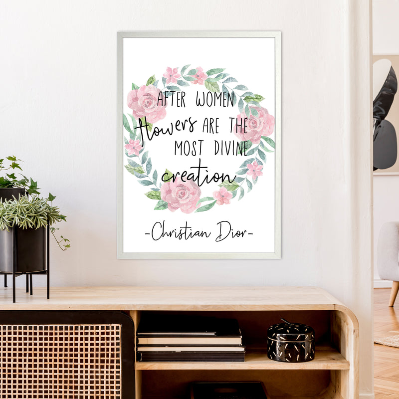 After Women Flowers  Art Print by Pixy Paper A1 Oak Frame