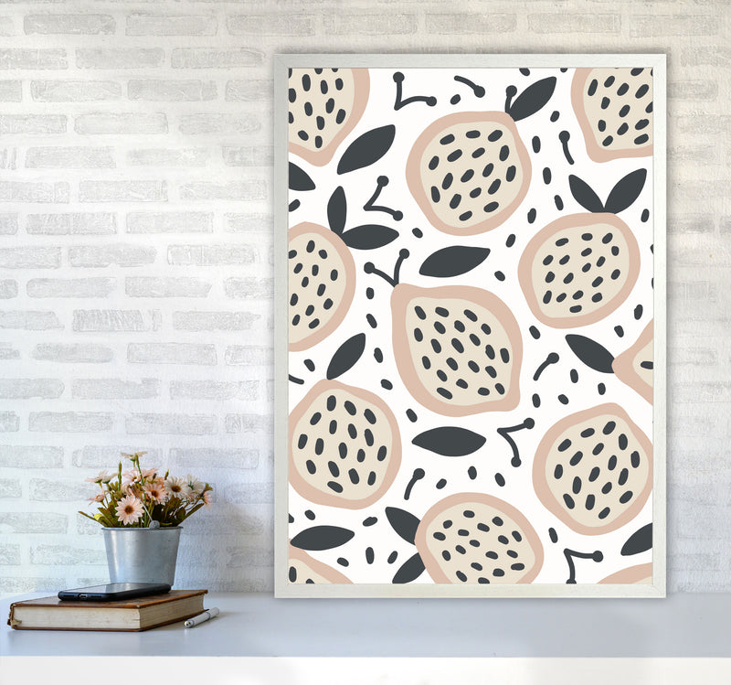 Inspired Fruit Art Print by Pixy Paper A1 Oak Frame