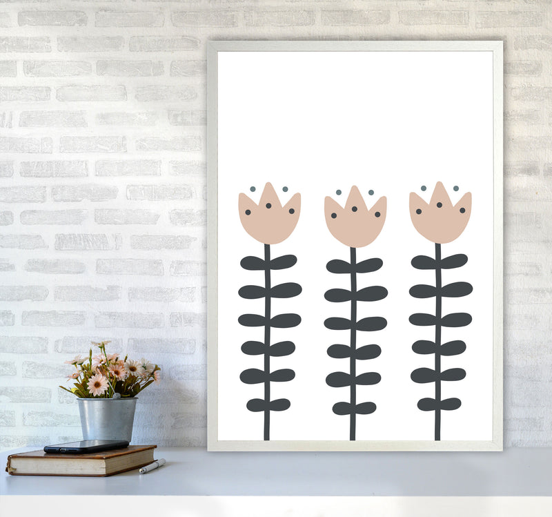 Inspired Flowers Art Print by Pixy Paper A1 Oak Frame