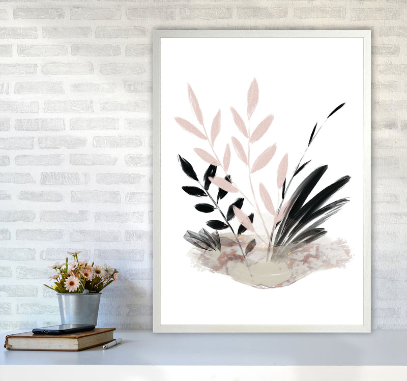 Delicate Floral 05 Art Print by Pixy Paper A1 Oak Frame