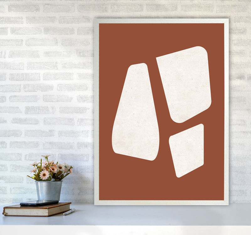 Autumn Luane abstract Art Print by Pixy Paper A1 Oak Frame