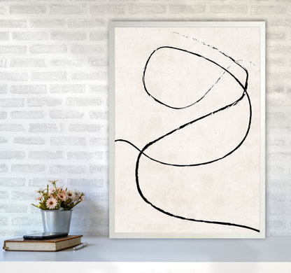 Autumn Wilma abstract Art Print by Pixy Paper A1 Oak Frame