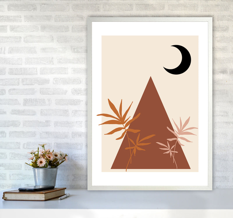 Autumn Maple abstract Art Print by Pixy Paper A1 Oak Frame