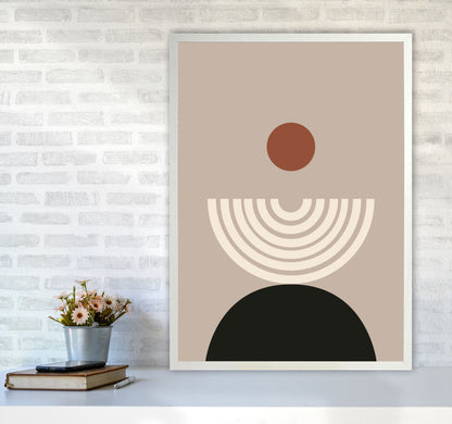 Autumn Lucille abstract Art Print by Pixy Paper A1 Oak Frame