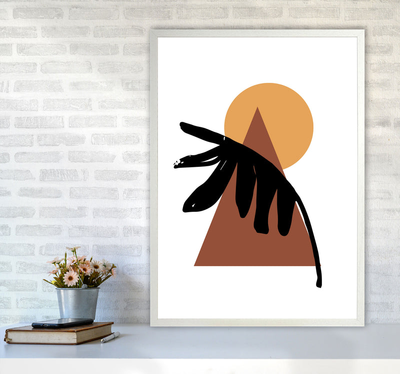 Autumn Siesta abstract Art Print by Pixy Paper A1 Oak Frame