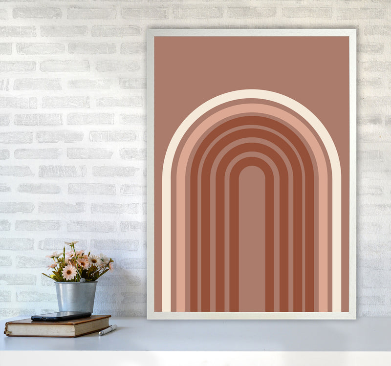 Autumn Aubrey abstract Art Print by Pixy Paper A1 Oak Frame