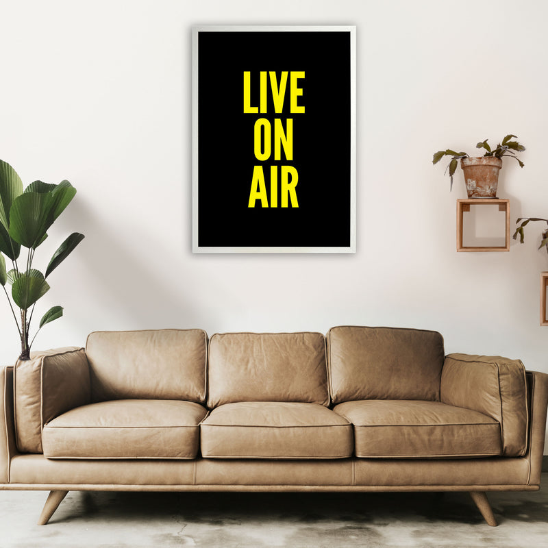 Live On Air Art Print by Pixy Paper A1 Oak Frame