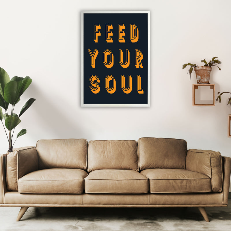 Feed Your Soul Art Print by Pixy Paper A1 Oak Frame