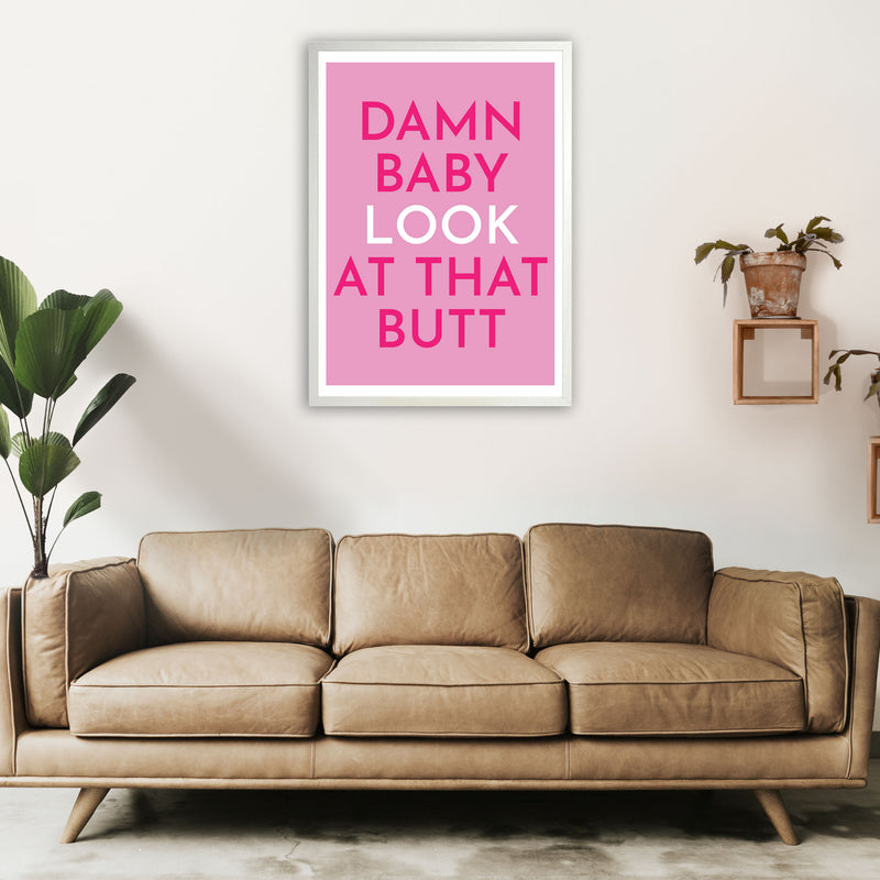 Damn Baby Art Print by Pixy Paper A1 Oak Frame