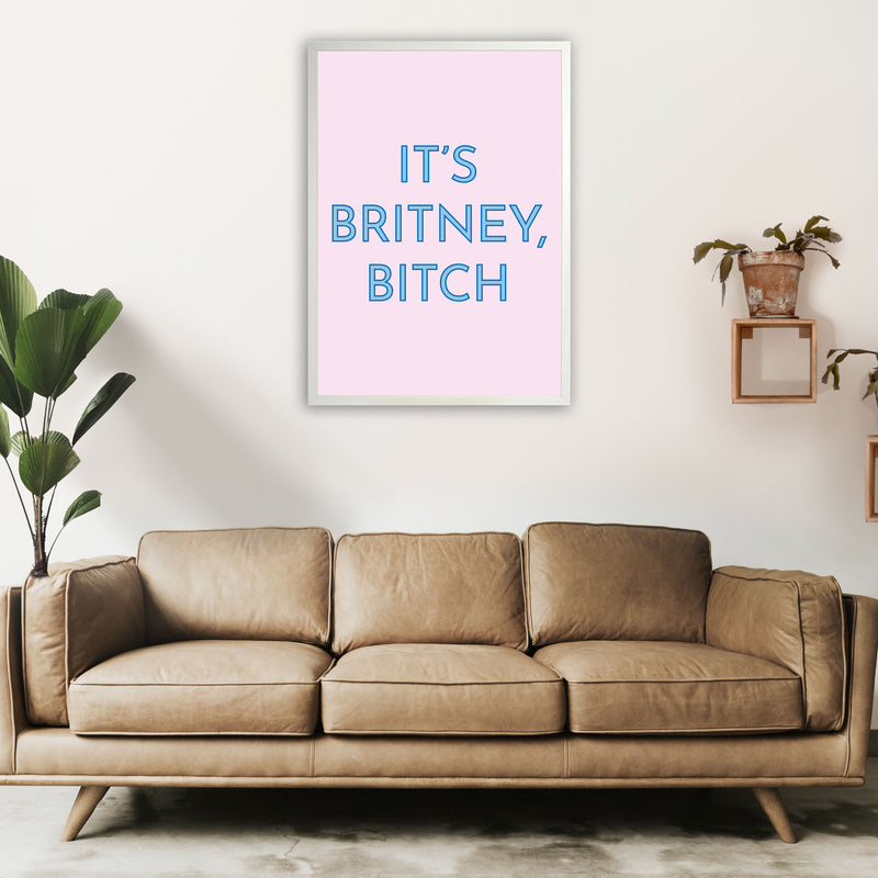 It's Britney Art Print by Pixy Paper A1 Oak Frame