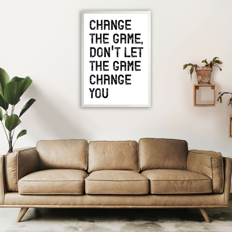 Change The Game Art Print by Pixy Paper A1 Oak Frame