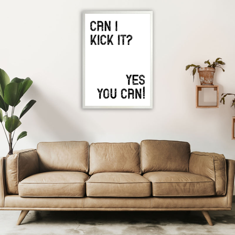 Can I Kick It Art Print by Pixy Paper A1 Oak Frame