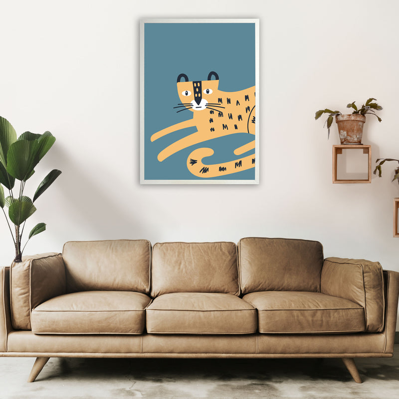 Wild animal Neutral kids Art Print by Pixy Paper A1 Oak Frame
