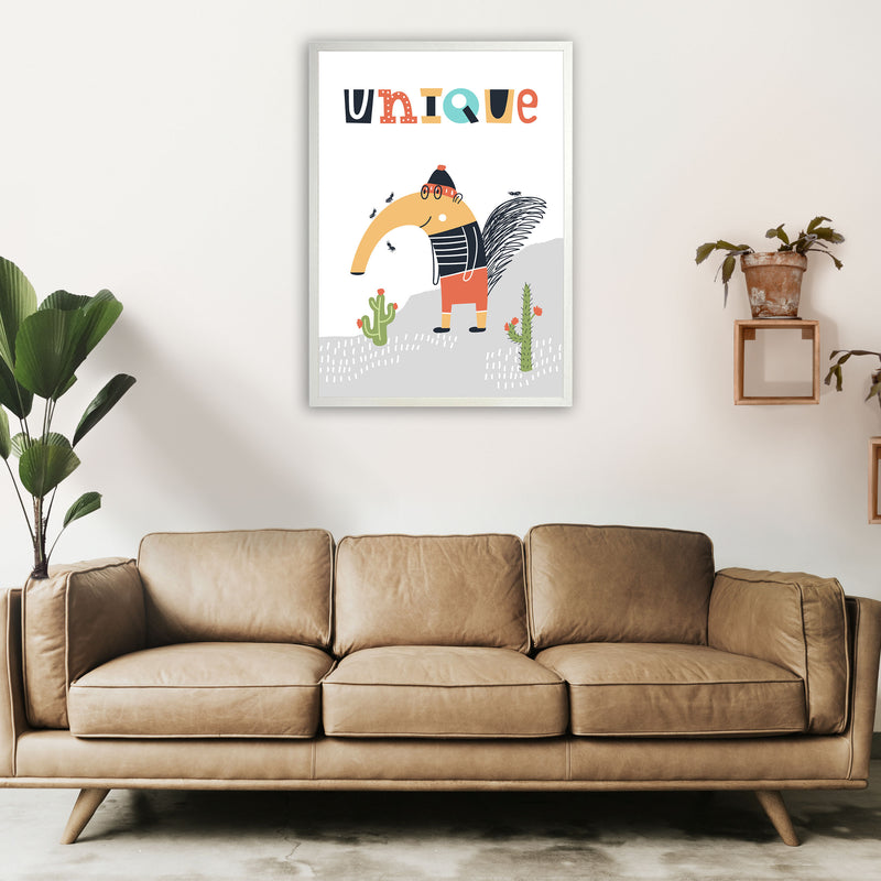Unique animal Art Print by Pixy Paper A1 Oak Frame