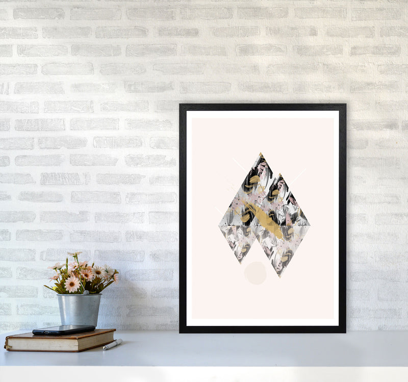 Random Geo Styles 2 Modern Print A2 White Frame